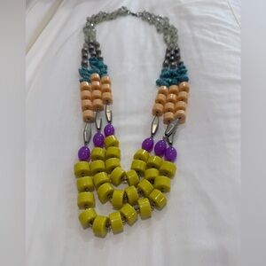 Anthropologie Colorful Beaded Necklace